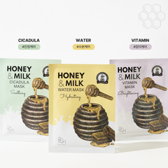 BOM MEDOVÁ A MLÉČNÁ MASKA (10 ks)