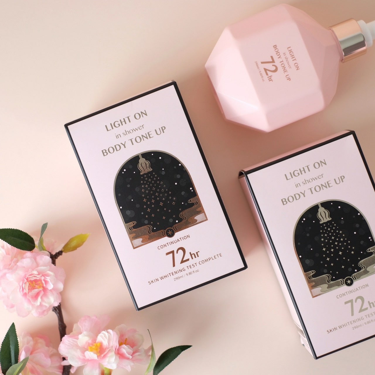 BOM LIGHT ON in Shower Body Tone up