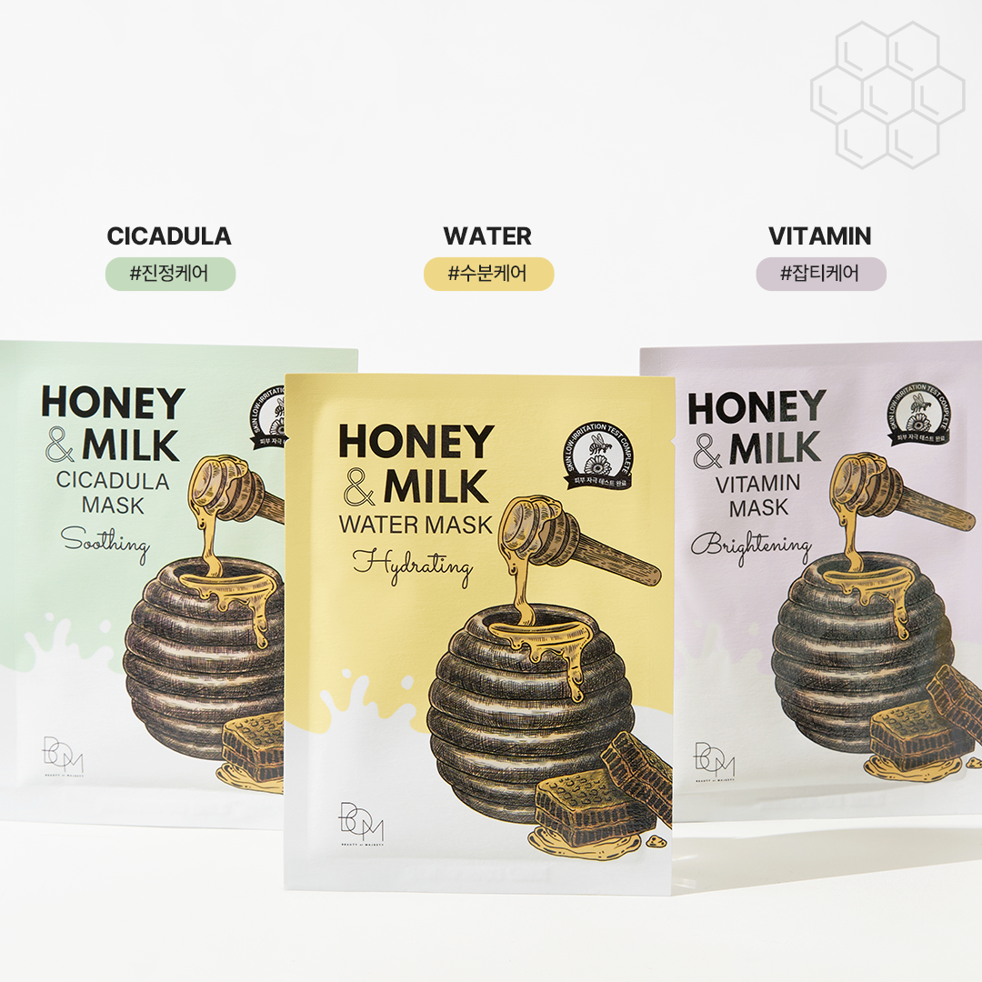 BOM HONEY AND MILK MASK(10ea)