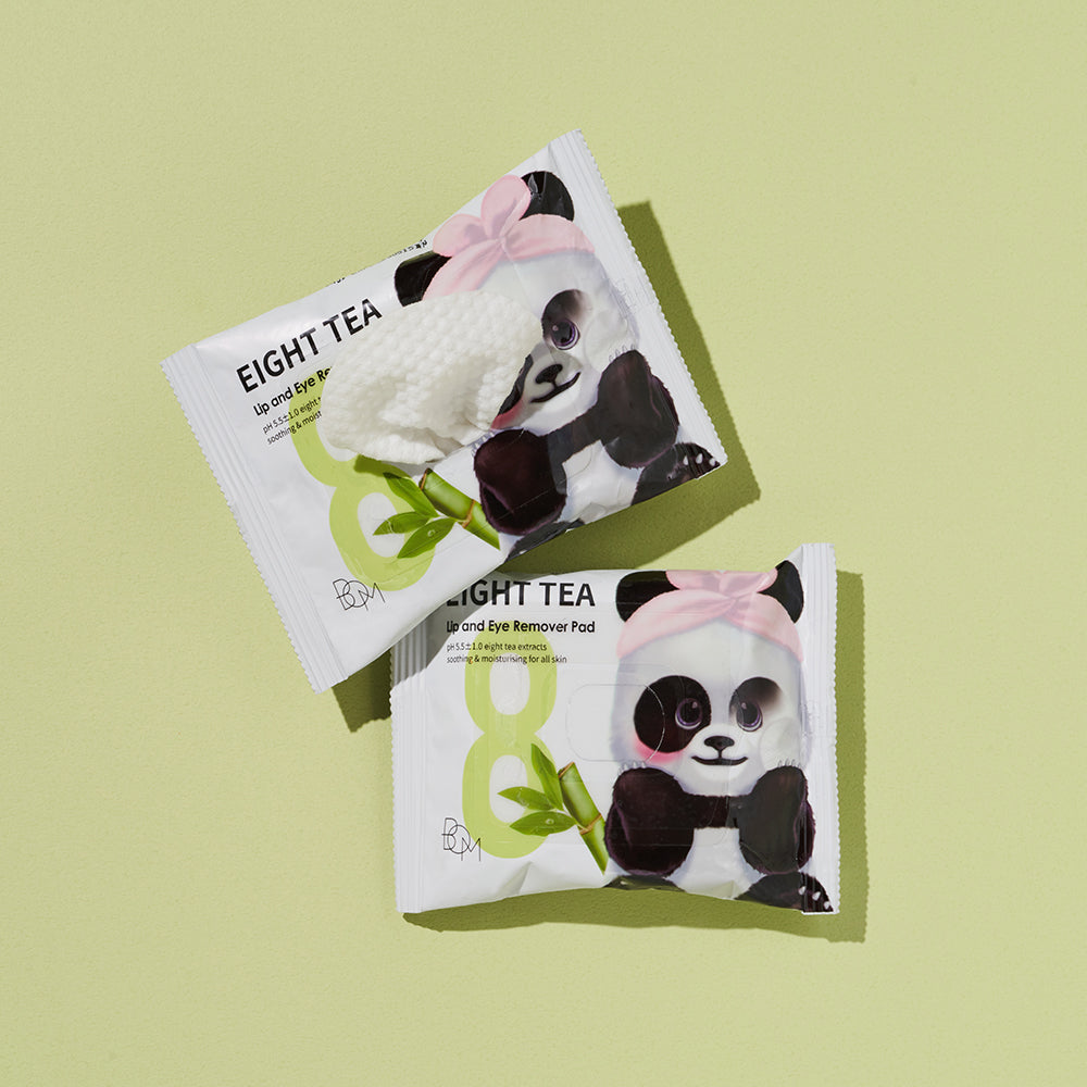 BOM EIGHT TEA LIP AND EYE REMOVER PAD