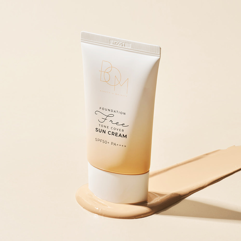 BOM FOUNDATION FREE TONE COVER SUN CREAM