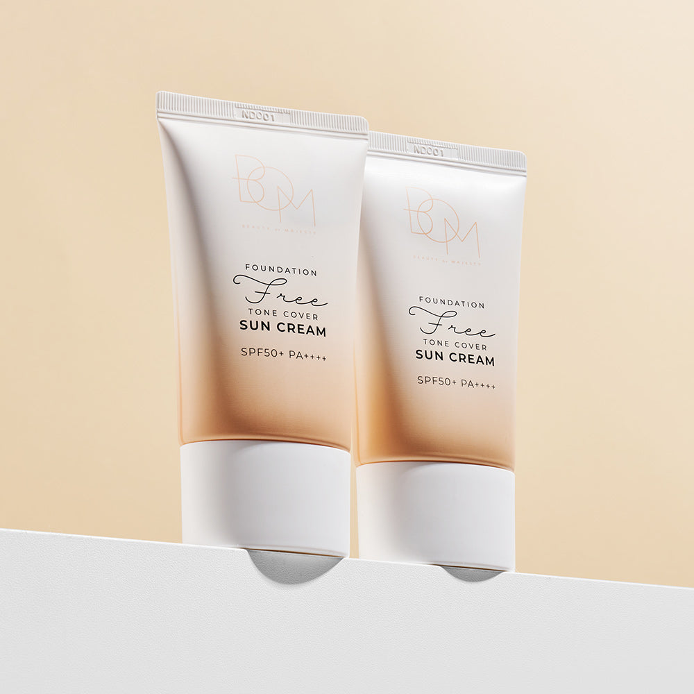 BOM FOUNDATION FREE TONE COVER SUN CREAM
