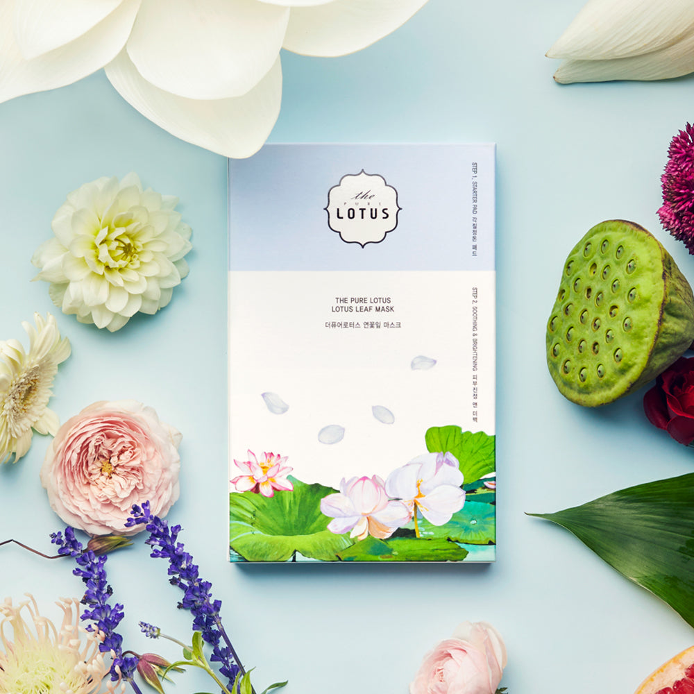Lotus Leaf mask Soothing &amp; Brightening (5ea)